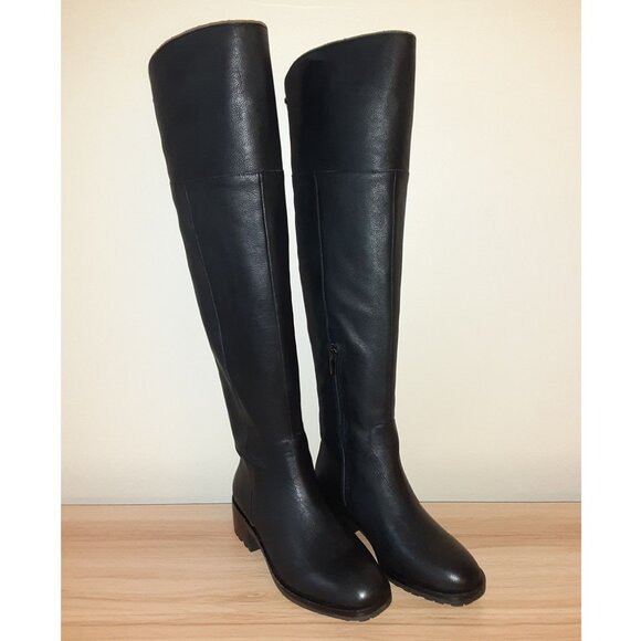 Vince Camuto “Jorshie” Black Leather Over the Knee Boots U.S. Size 7M - Picture 4 of 12